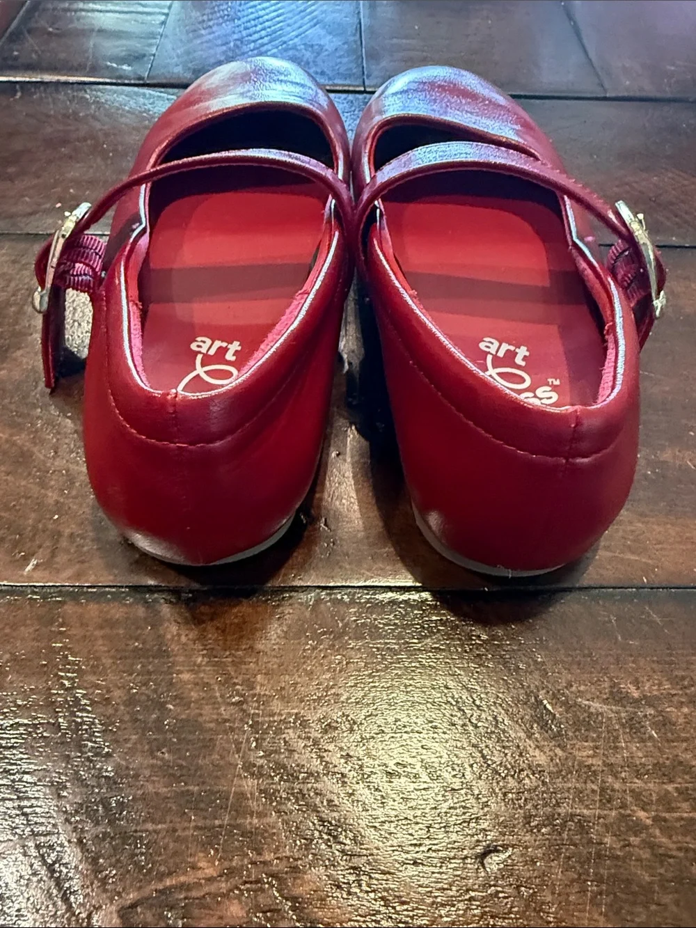 art class Cherry Red Mary Jane Girls' Dress Shoes